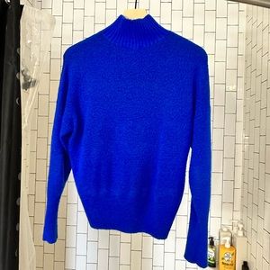 Royal blue mock neck sweater